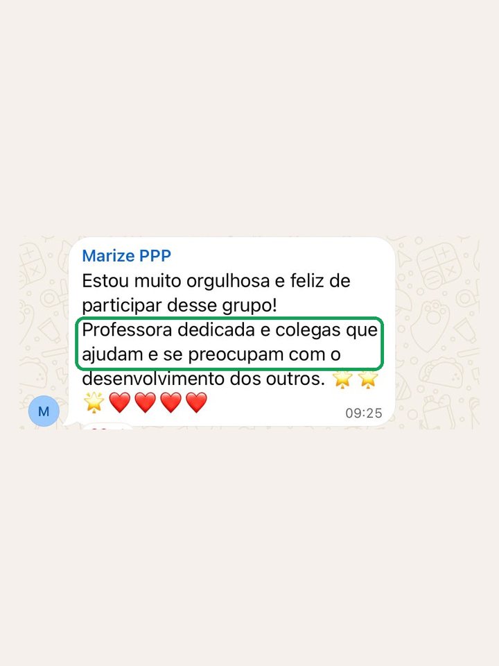 Marize: “professora dedicada”